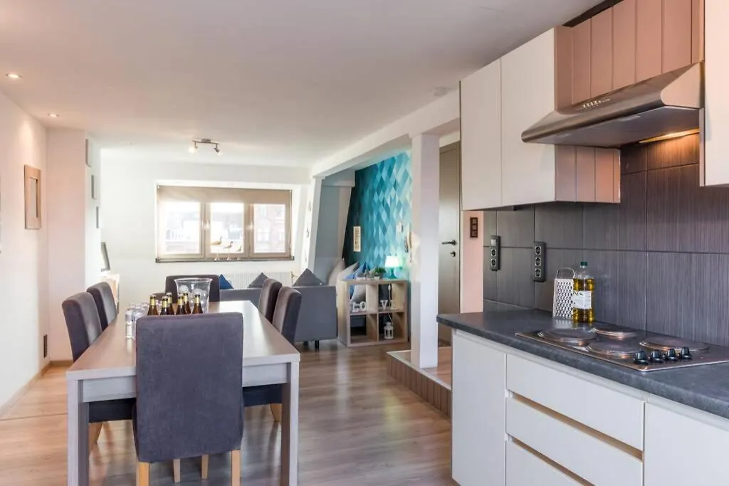 Apartmán Duplex Appertement Met Zicht Damse Vaart @ Brugge 0*, Bruggy Belgie