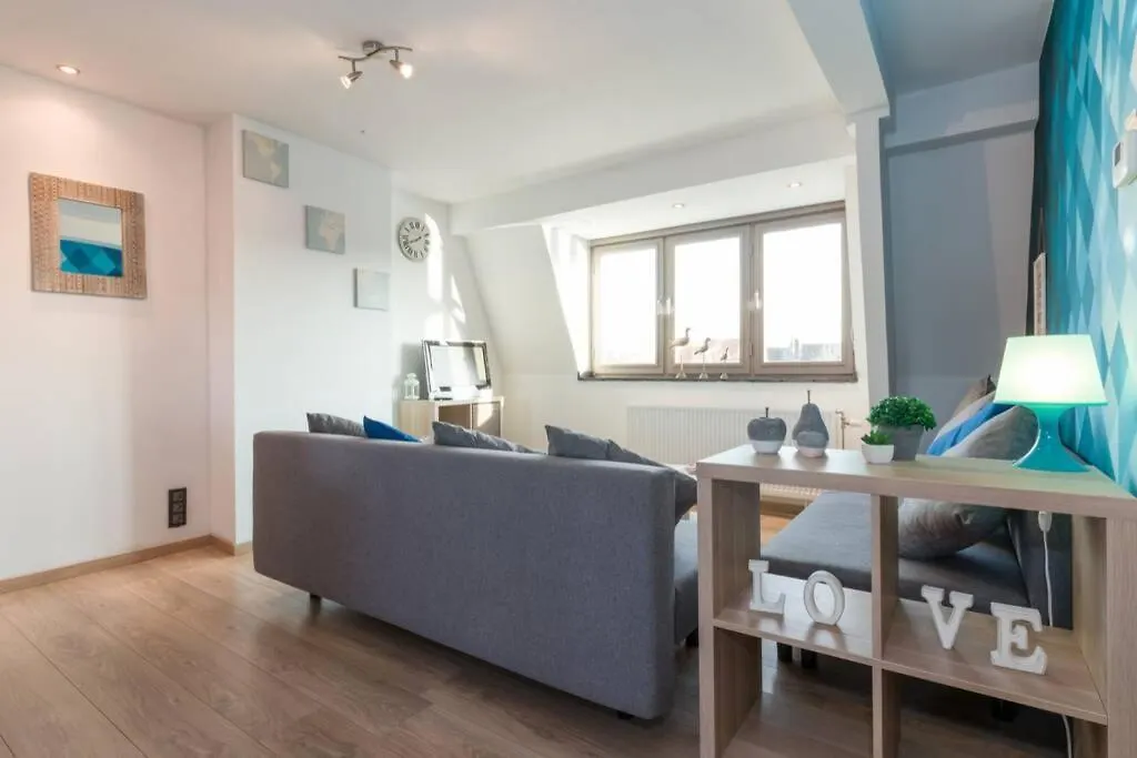 Apartmán Duplex Appertement Met Zicht Damse Vaart @ Brugge Belgie